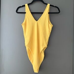 Yellow One-Piece Bathing Suit size S/M